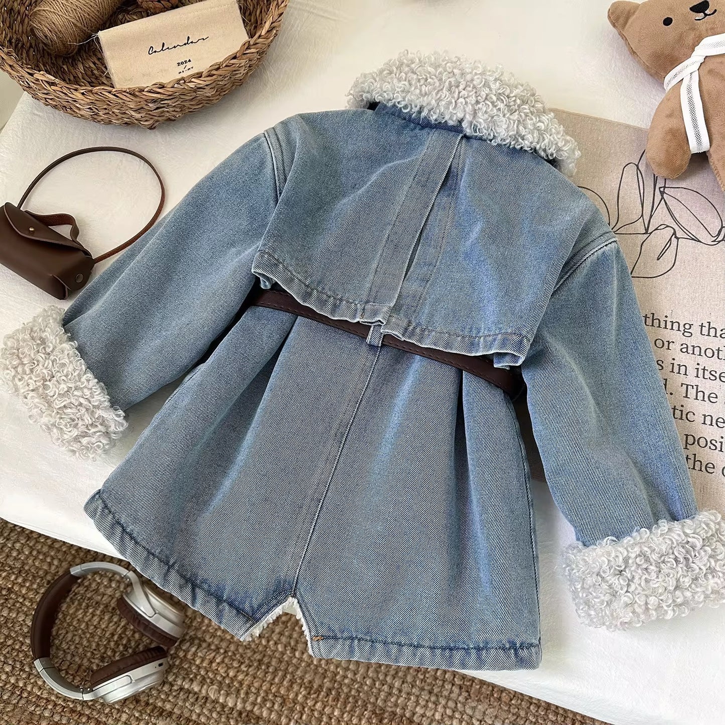 Cozy denim dress
