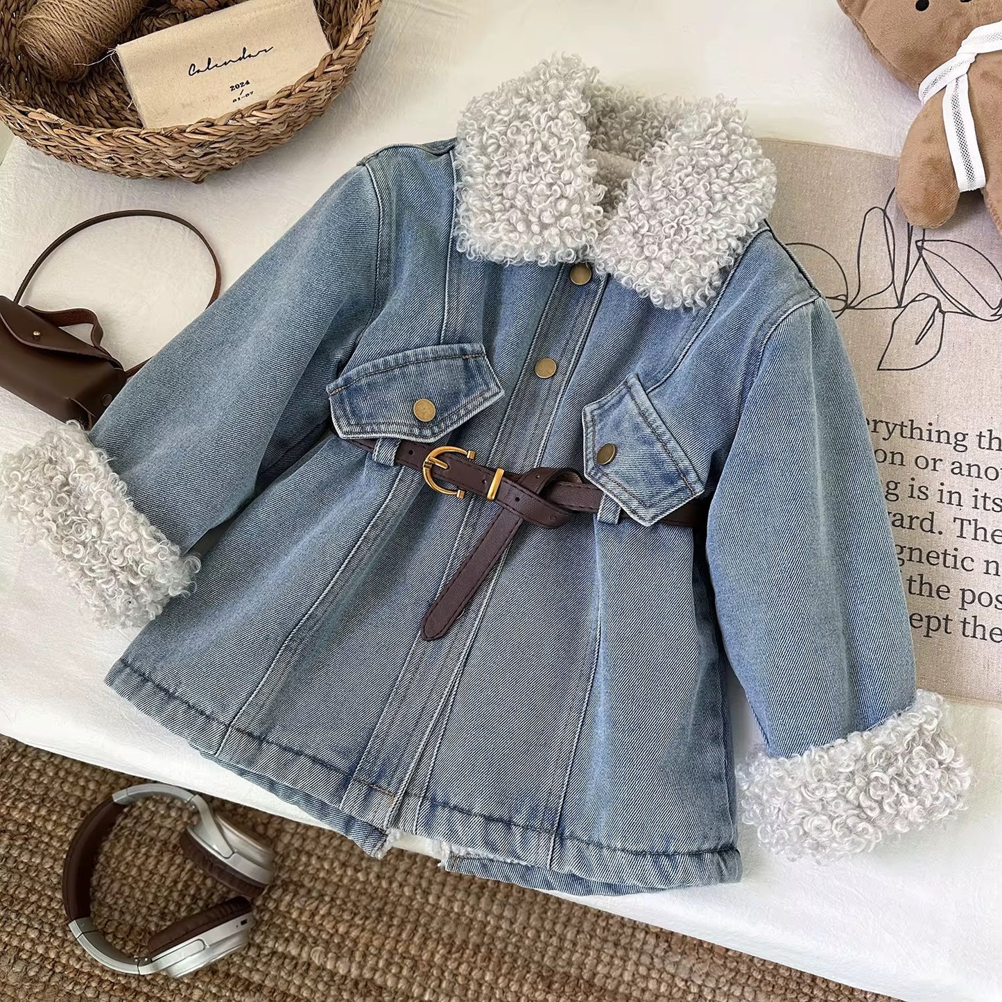 Cozy denim dress