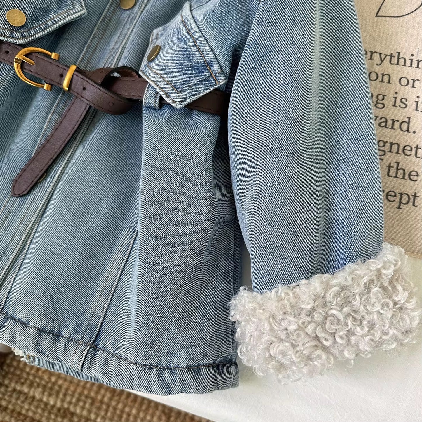 Cozy denim dress