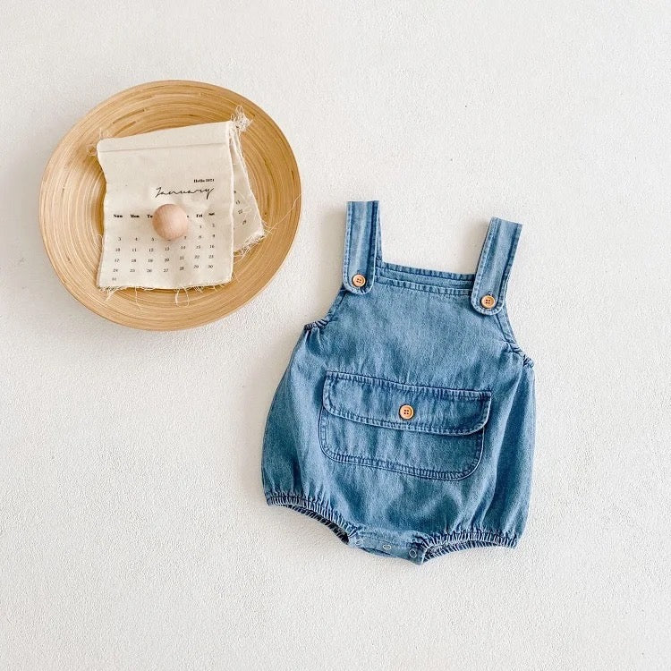 Standard denim romper