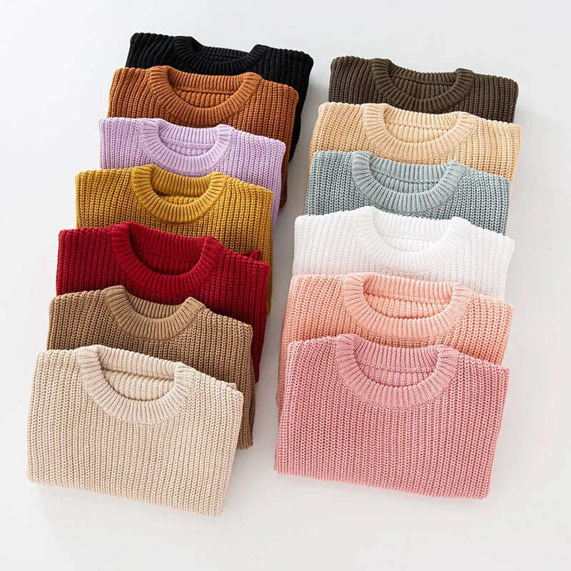 Oversized knitted sweaters